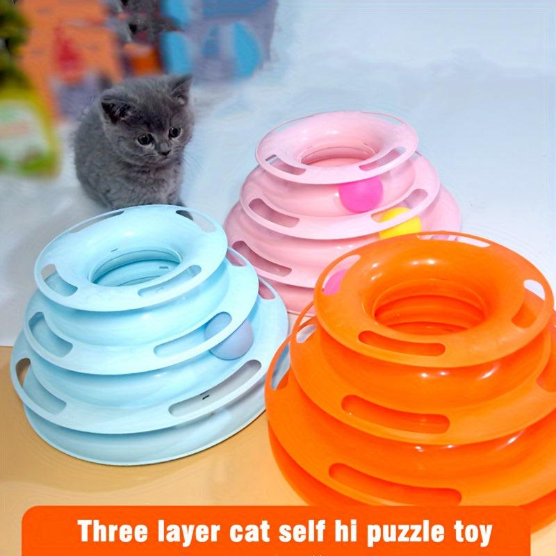 3-Tier Interactive Cat Toy