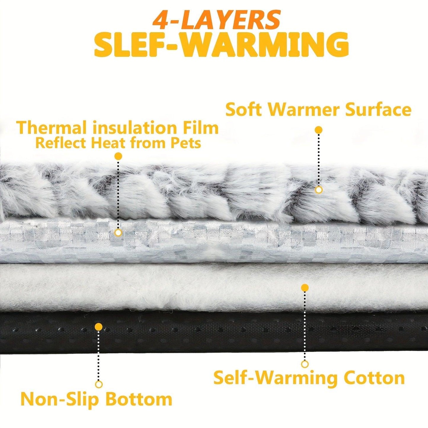 SnugglePaws® Self-Warming Pet Bed