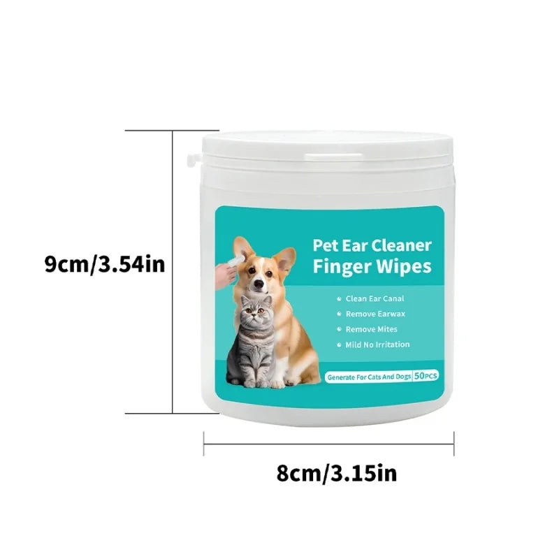 Pet Ear Finger Wipes