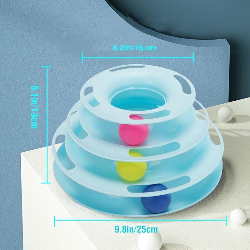 3-Tier Interactive Cat Toy
