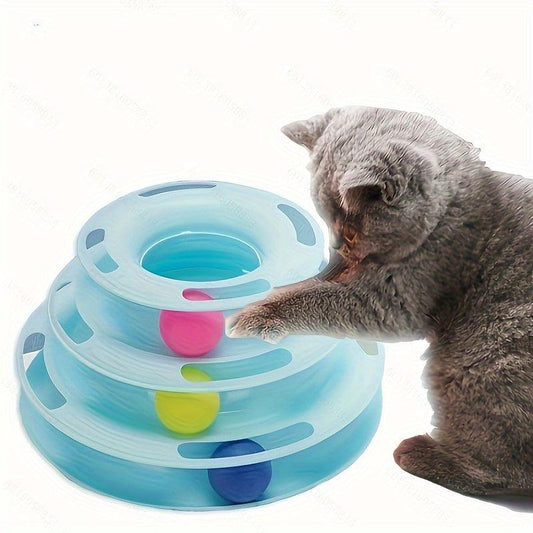 3-Tier Interactive Cat Toy